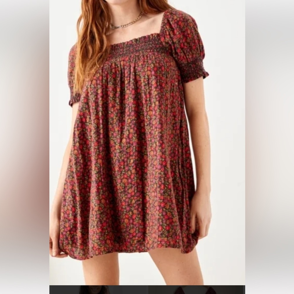 American eagle Puff Sleeve Baby doll Dress size S (0122)